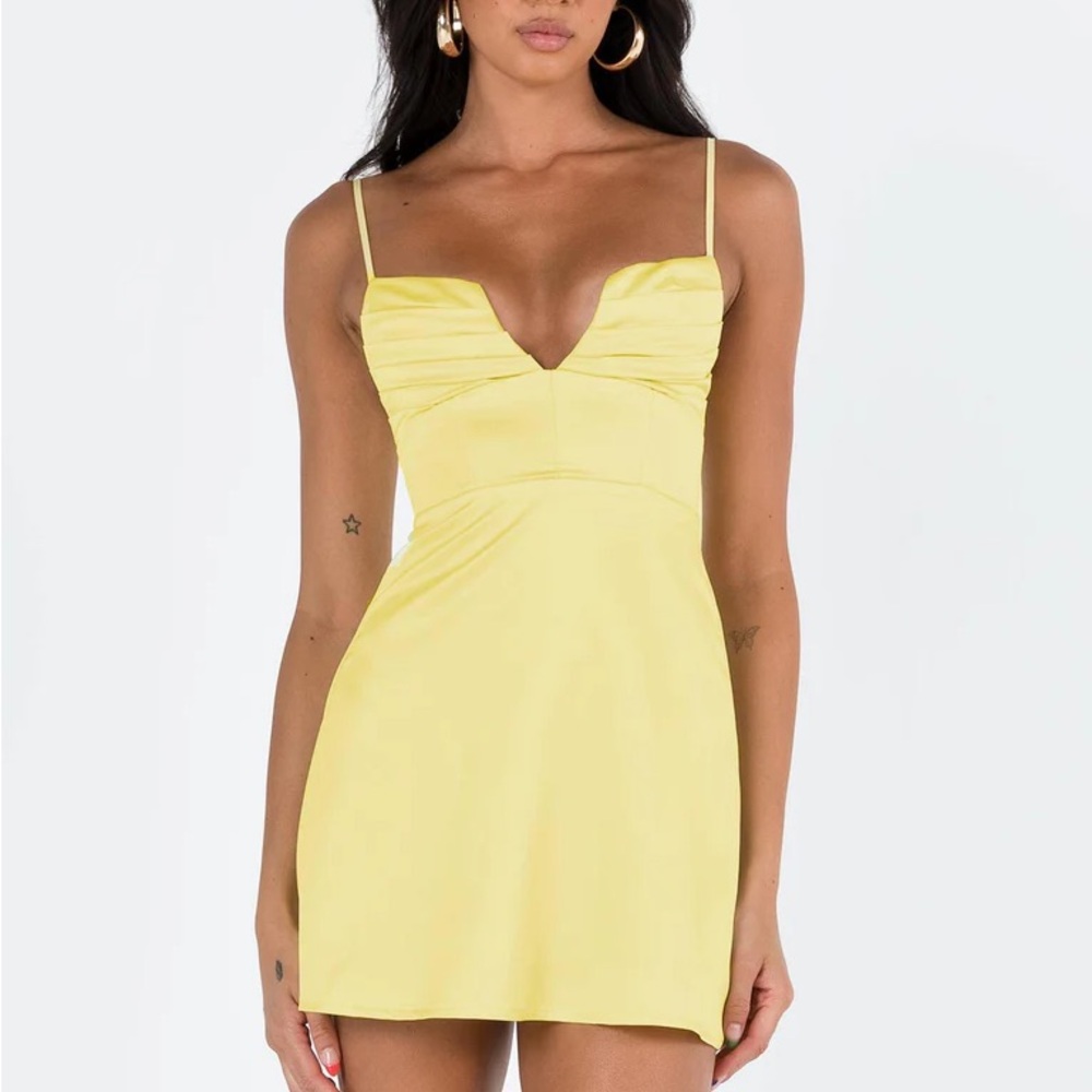 Butter Yellow Mini Dress